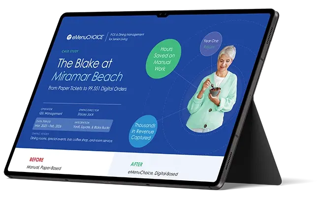 eMenuCHOICE case study on tablet